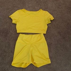 Biker Shorts Workout Set